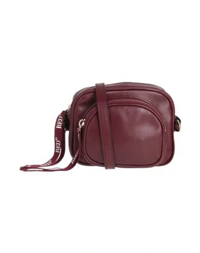 Redv Red(v) Woman Cross-body Bag Burgundy Size - Leather