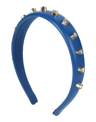 Redv Red(v) Woman Hair Accessory Bright Blue Size - Leather