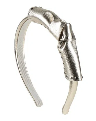 Redv Red(v) Woman Hair Accessory Platinum Size - Leather In Grey