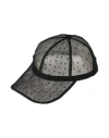 Redv Red(v) Woman Hat Black Size L Polyamide, Pvc - Polyvinyl Chloride, Cotton, Viscose In Black