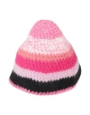 Redv Red(v) Woman Hat Fuchsia Size Onesize Mohair Wool, Acrylic, Polyamide, Cotton, Synthetic Fibers In Pink