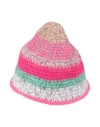 Redv Red(v) Woman Hat Pink Size Onesize Mohair Wool, Acrylic, Polyamide, Cotton, Synthetic Fibers