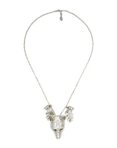 Redv Red(v) Woman Necklace Silver Size - Metal In Metallic