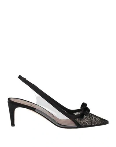 Redv Red(v) Woman Pumps Black Size 8 Textile Fibers, Plastic