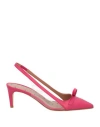 Redv Red(v) Woman Pumps Fuchsia Size 8 Leather, Plastic In Pink
