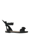 Redv Red(v) Woman Sandals Black Size 7 Textile Fibers