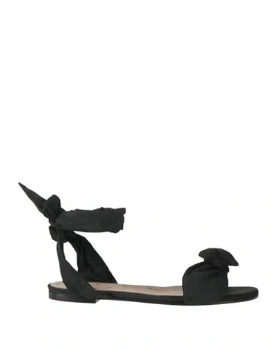 Redv Red(v) Woman Sandals Black Size 7 Textile Fibers
