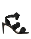 Redv Red(v) Woman Sandals Black Size 8 Textile Fibers