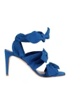 Redv Red(v) Woman Sandals Blue Size 8 Textile Fibers