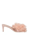 Redv Red(v) Woman Sandals Blush Size 7 Leather In Pink