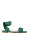 Redv Red(v) Woman Sandals Green Size 7 Textile Fibers