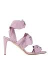 Redv Red(v) Woman Sandals Lilac Size 10 Textile Fibers