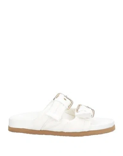 Redv Red(v) Woman Sandals White Size 5 Textile Fibers