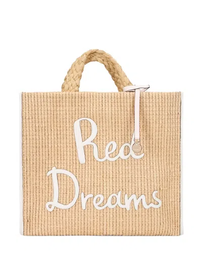 Redv Woven Tote Bag In Neutral