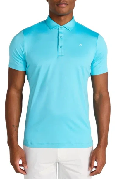 Redvanly Alpine Solid Performance Golf Polo In Blue