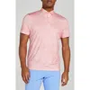 Redvanly Arundel Digital Cloud Print Performance Golf Polo In Peony