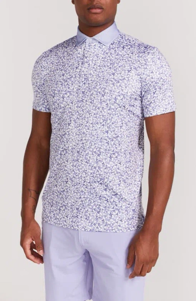 Redvanly Brewer Floral Polo In Baby Lavender