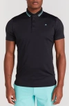 Redvanly Cadman Performance Golf Polo In Black