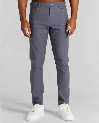 Redvanly Calvin Pull-on Chino Pants In Ocean In Gray