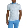 Redvanly Men's Canon Digital Polo Shirt In Malibu Blue