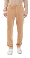 Redvanly Collins Stretch Corduroy Pull-on Trousers Sand In Nude