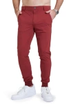 Redvanly Halliday Pocket Golf Joggers In Maroon