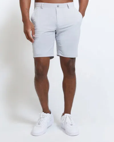 Redvanly Hanover Golf Pull On Short In Glacier Gray / Harbor Mist In Silver