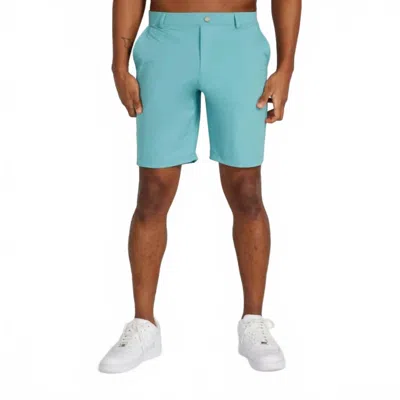 Redvanly Hanover Pull-on Short - 9" In Rainforest In Blue