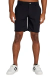 Redvanly Hanover Stretch Shorts In Black