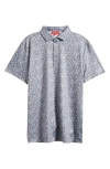 Redvanly Haskell Camouflage Performance Polo In Gray