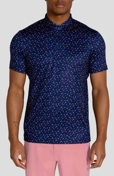 Redvanly Hyndford Floral Polo In Blue