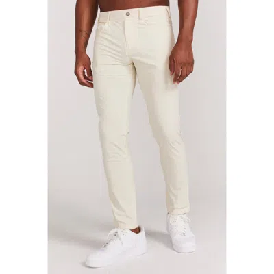 Redvanly Kent Pull-on Golf Pants In Oat