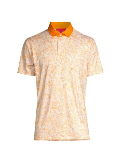 Redvanly Men's Canon Digital Polo Shirt In Tangelo