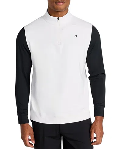 Redvanly Parc Quarter Zip In Bright White