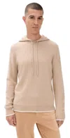 Redvanly Quincy Cashmere Hoodie Pale Khaki In Neutral