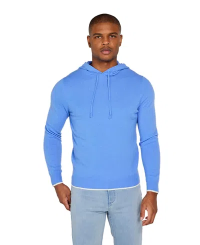Redvanly Quincy Cashmere Golf Hoodie In Sea