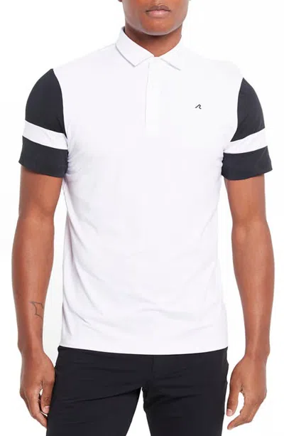 Redvanly Remsen Golf Polo In Bright White