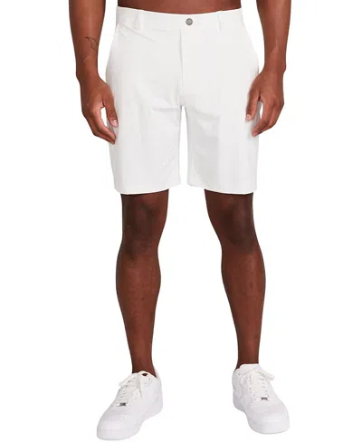 Redvanly Varick Pull-on Golf Shorts In Bright White