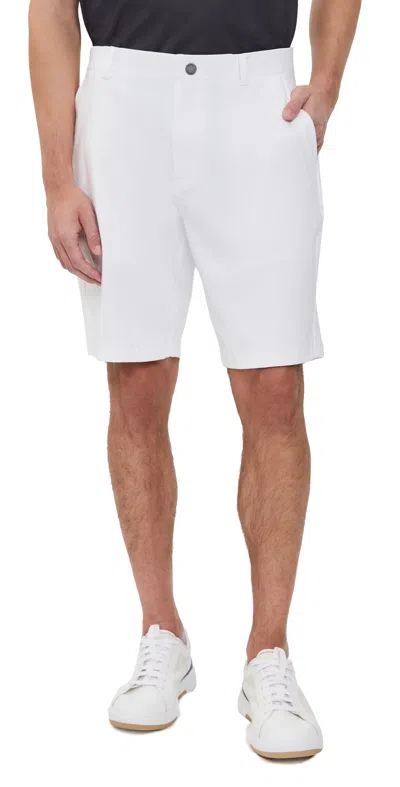 REDVANLY VARICK PULL ON SHORTS 9 BRIGHT WHITE
