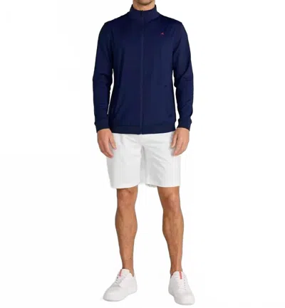 Redvanly Wilder Solid Tone Jacket In Midnight Navy In Blue