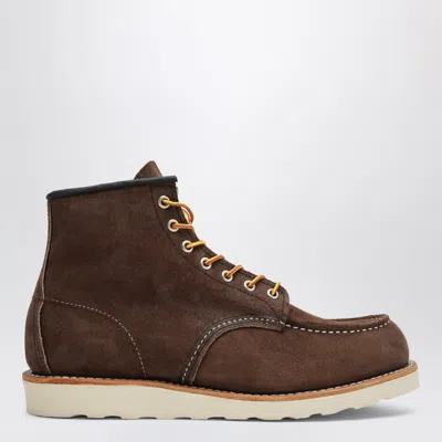 Redwing Classic Moc 6-inch Lace-up Boots In Leather With Traction Tred Wedge Sole In Brown