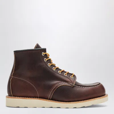 Redwing Men's Brown Classic Moc Toe 6-inch Leather Boots