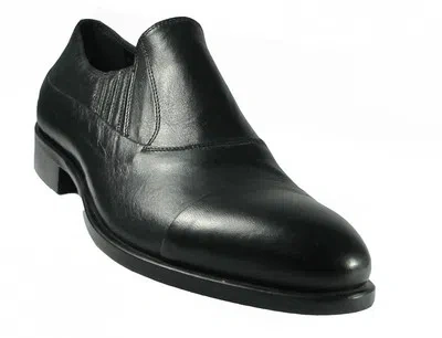 Pre-owned Redwood® Redwood 49102 Men's Leather Slip-on Dress/casual Shoes In Black