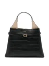 Ree Projects Clare Croc-effect Leather Tote Bag In Pattern