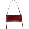 Ree Projects Elieze Crinkle Patent Leather Clutch In Burgundy