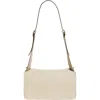 Ree Projects Florencia Soft Pebble Grain Leather Shoulder Bag In Beige
