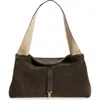 Ree Projects Florencia Soft Pebble Grain Leather Shoulder Bag In Brown