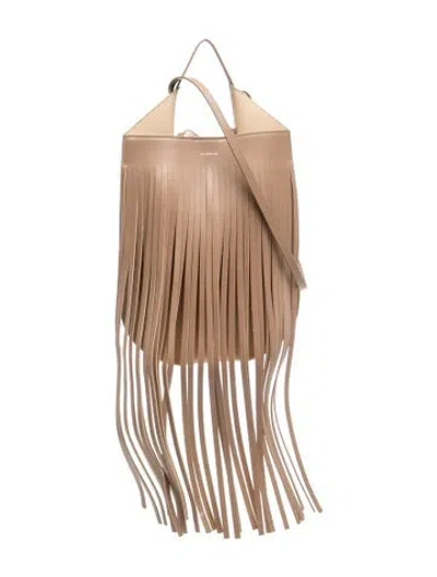 Pre-owned Ree Projects Leather Bucket Bag In Neutrals
