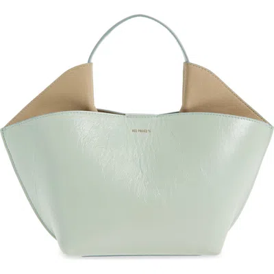 Ree Projects Mini Ann Leather Tote In Green