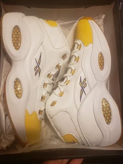 Pre-owned Reebok 2023  Question Yellow Toe Lakers Kobe Size 13
